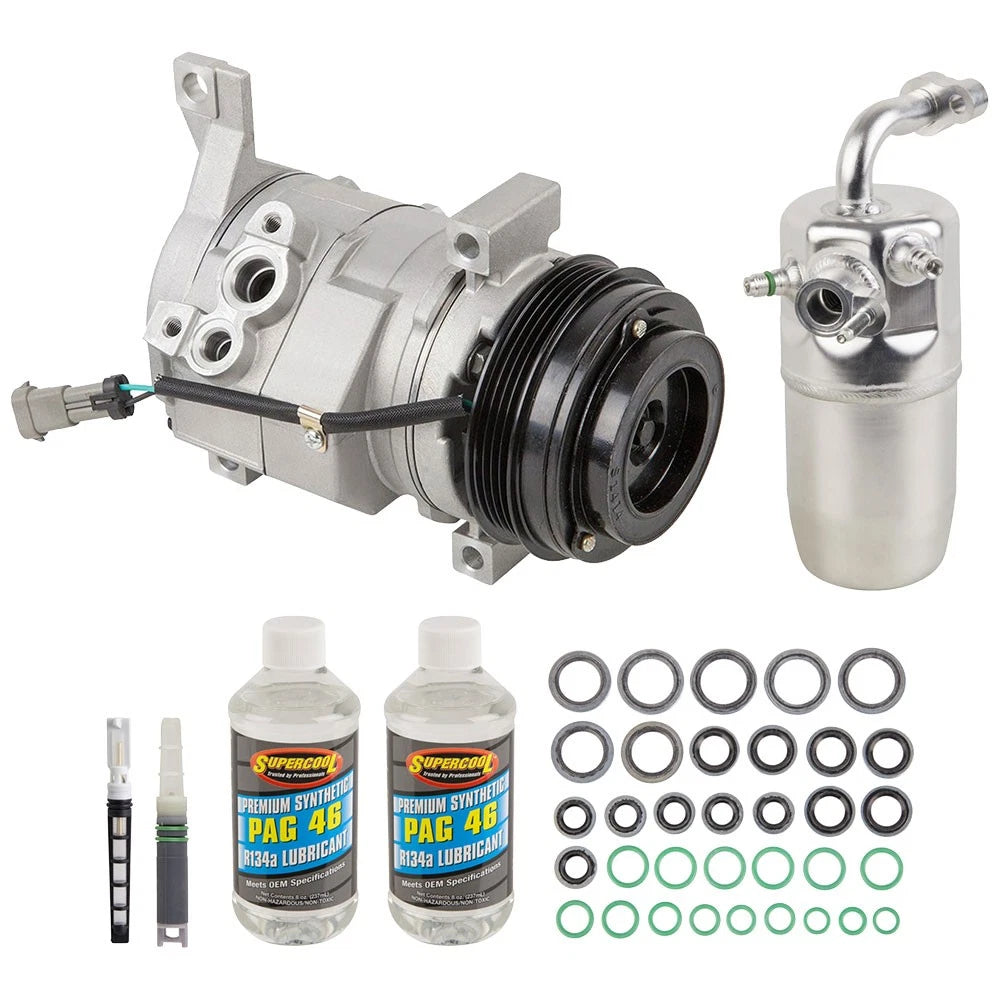 AC Compressor & A/C Kit for Chevy Silverado & GMC Sierra (2008) 60-81583RK, 1000-ACC1300