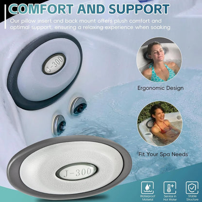 Set of 4 Replacement Pillows for Jacuzzi J-300 (2014–2020)