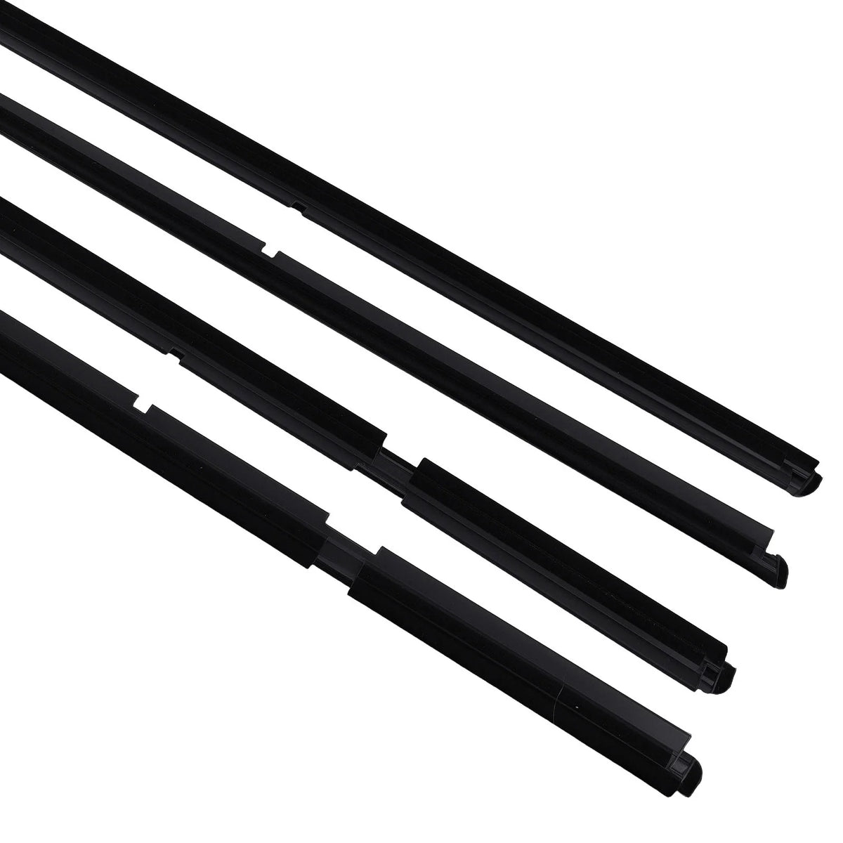 Set of 4 Door Window Weatherstrip Trim for Jeep Grand Cherokee (1999–2004)