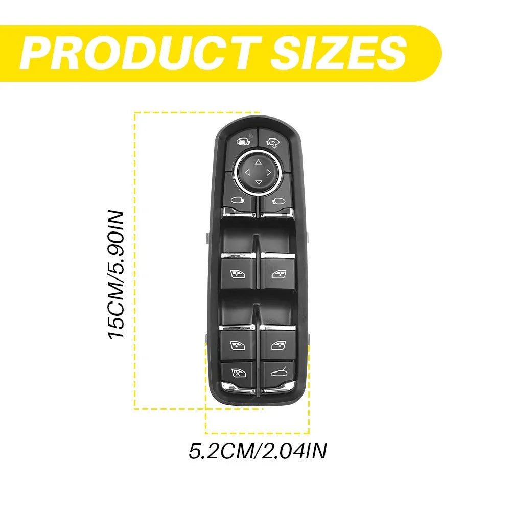 Driver Side Window Switch for Porsche Panamera Cayenne (2011–2018) 7PP959858AEDML H
