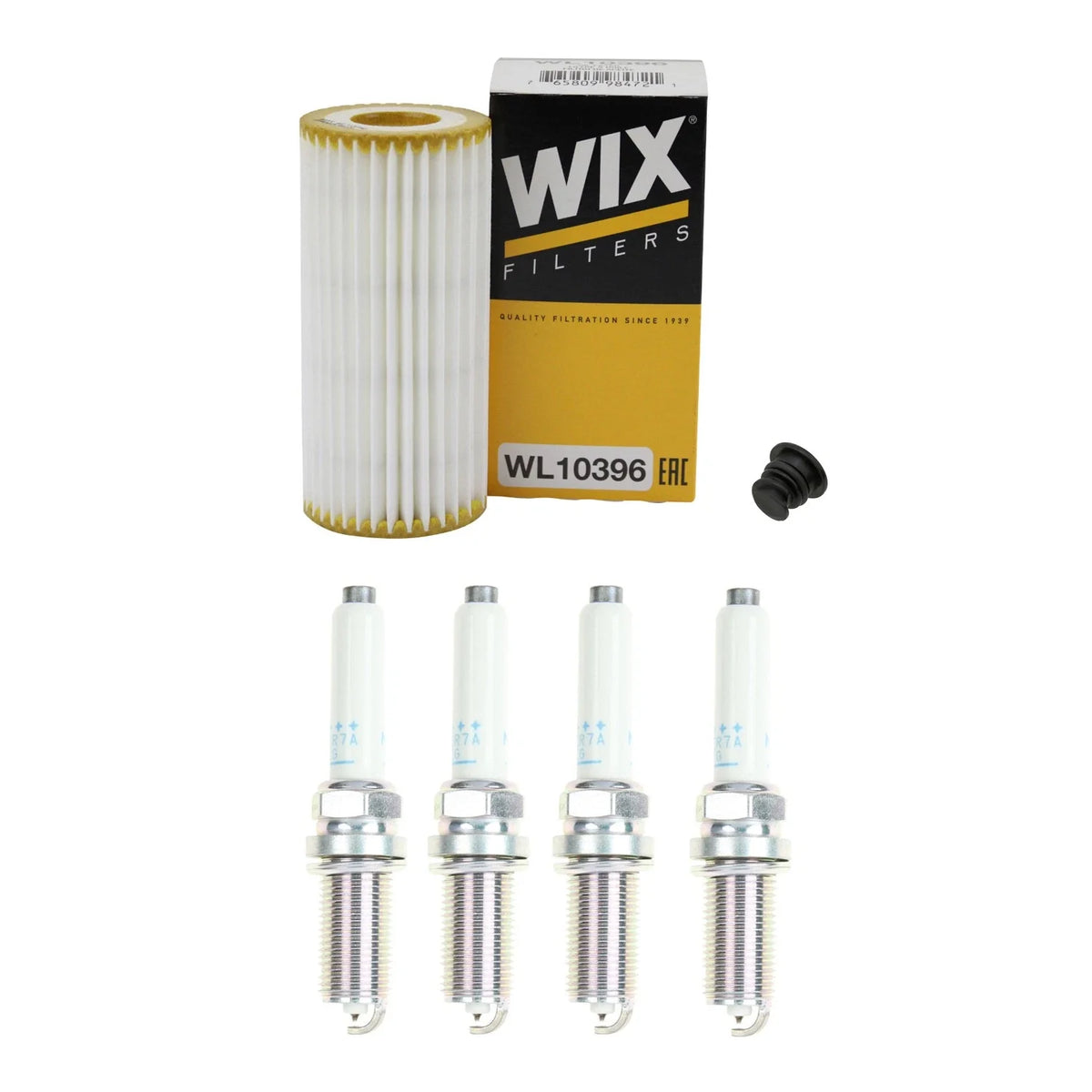 Wix Engine Oil Filter & NGK Spark Plugs Set for Audi A3 A4 A6 TT, VW GTI Jetta Passat (2000–2023)