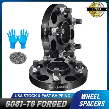 Set of 2 Hubcentric 20mm Wheel Spacers for Lexus RX450hL (2018–2022)