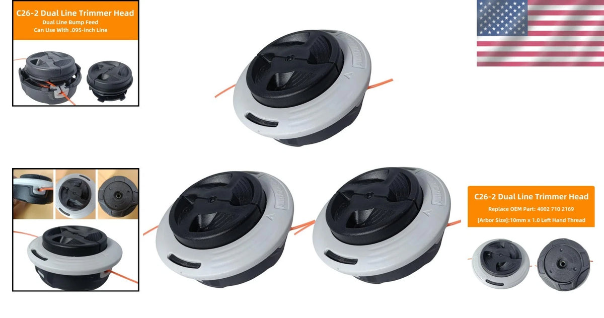3-Pack C26-2 Trimmer Heads for Stihl Models