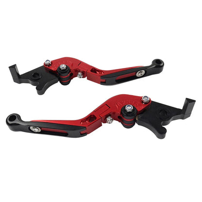 Extendable Brake Clutch Levers for Kawasaki Z1000, ZX6R  Red (2007-2018)
