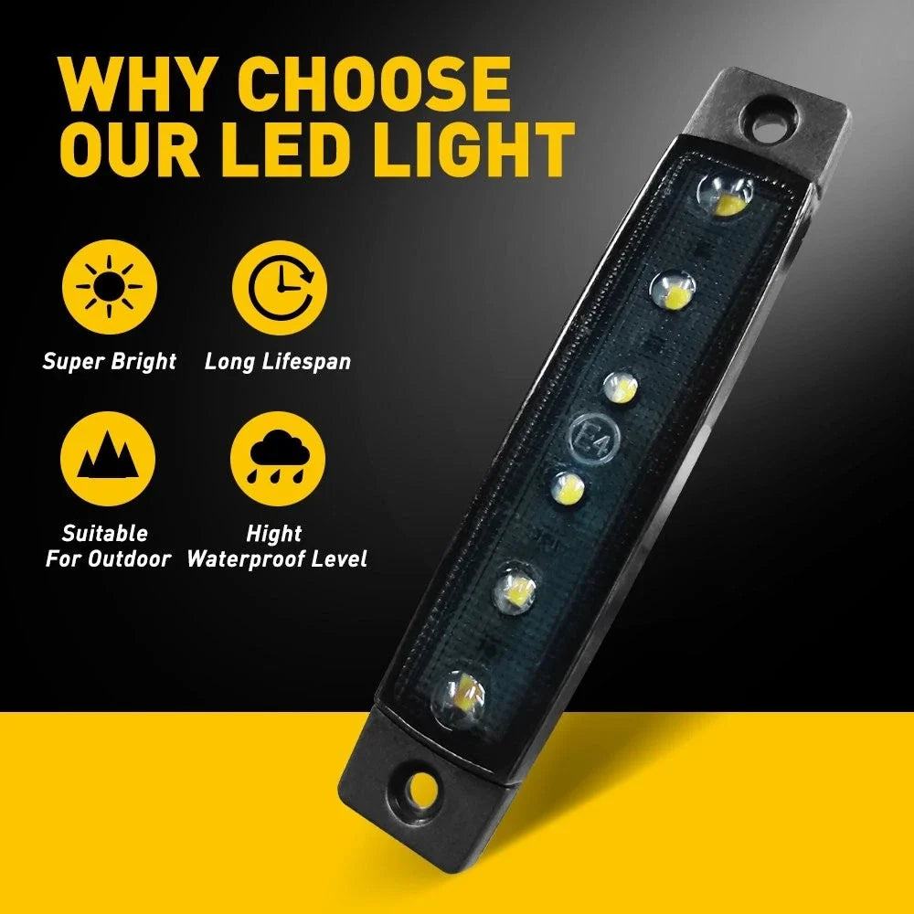 20X LED Marker Lights for Truck Trailer (12V)