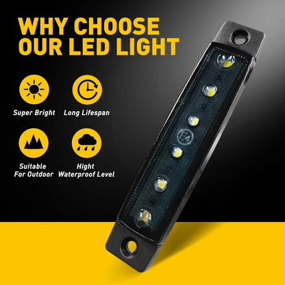 20X LED Marker Lights for Truck Trailer (12V)