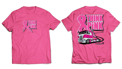 Think Pink T-Shirt for Big Rig Trucks