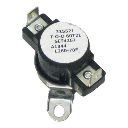 Set of 2 Supco High Limit Thermostats for Frigidaire Clothes Dryer