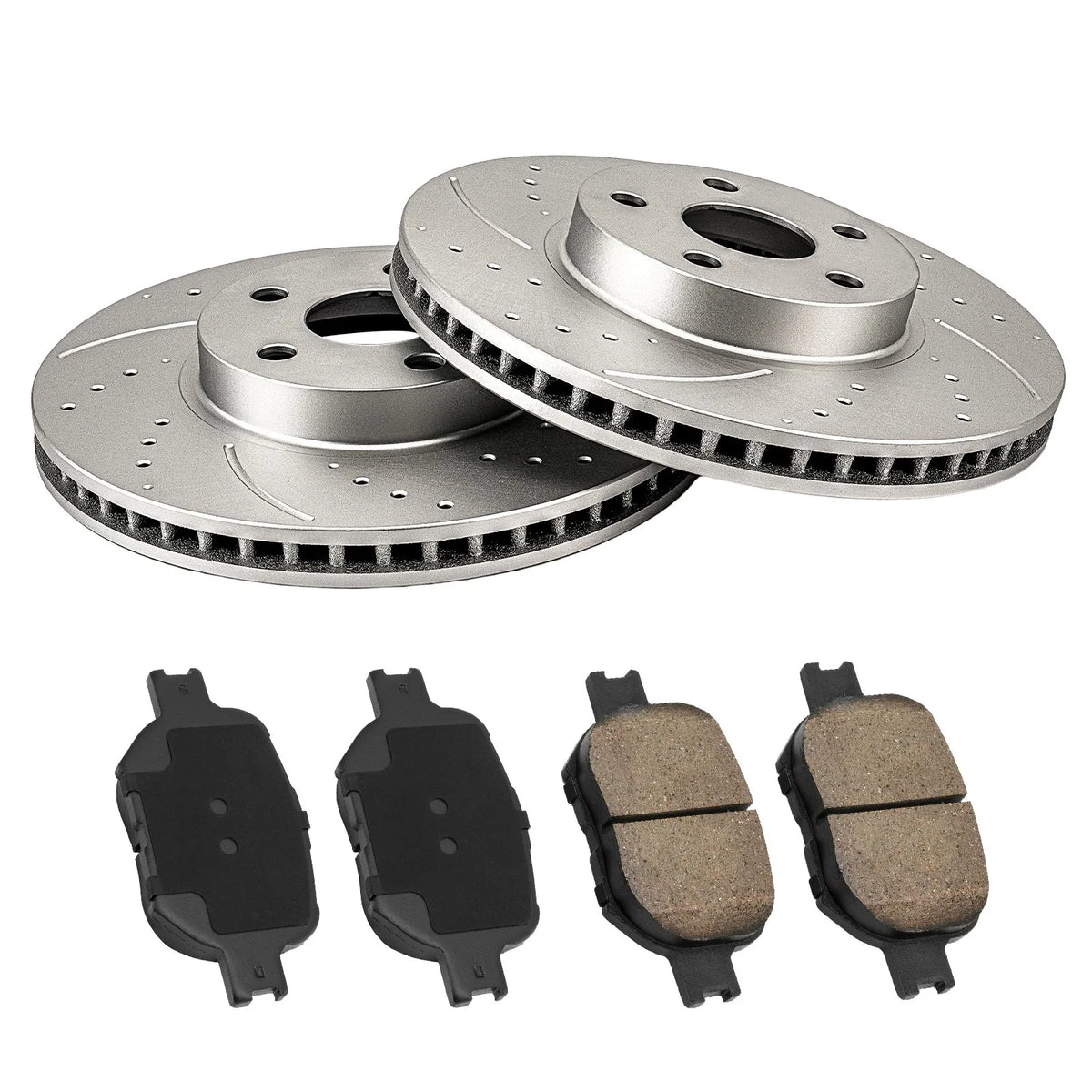 Front Brake Rotors and Ceramic Pads for Toyota Celica (2002–2005) 1.8L