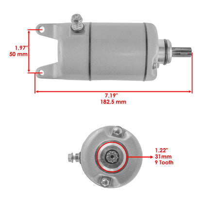 Starter for Kawasaki KSV700 KFX700 (2004–2009) AB793918719AD, 211630037, 211631320