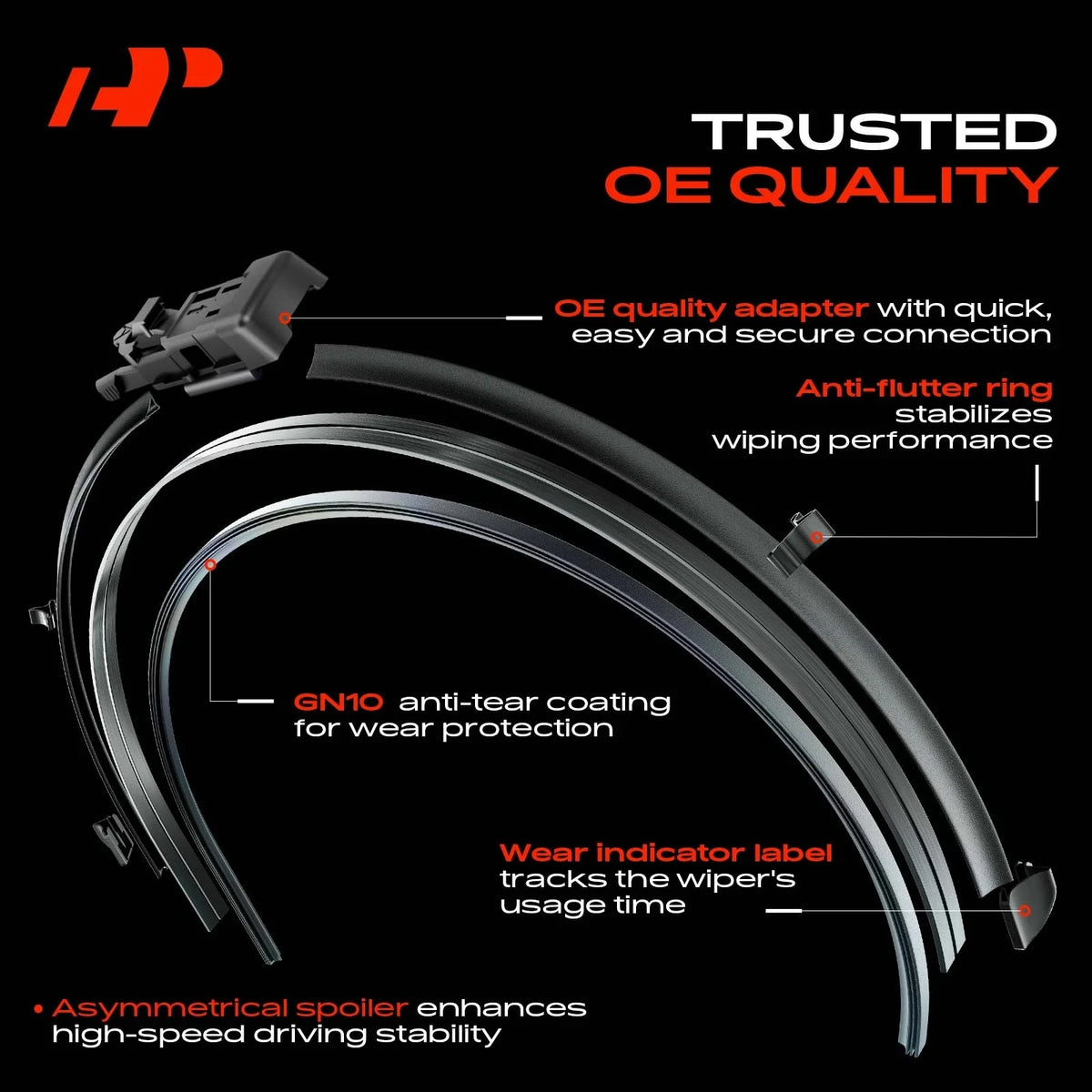 2X Windshield Wiper Blades for BMW X5 (2019–2024) X6 (2020–2024) X7