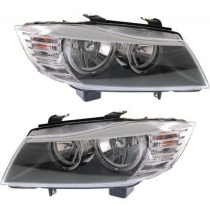 Headlight Pair for BMW 328i/328i xDrive (2009–2012) PLX-M0-USA-REPB100168-CL360A71, BM2518123, BM2519123