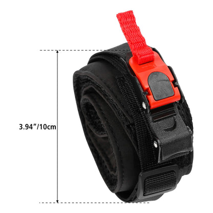 Motorcycle Helmet Strap Carrier for Motorbike (Black, Hands-Free, Mesh)
