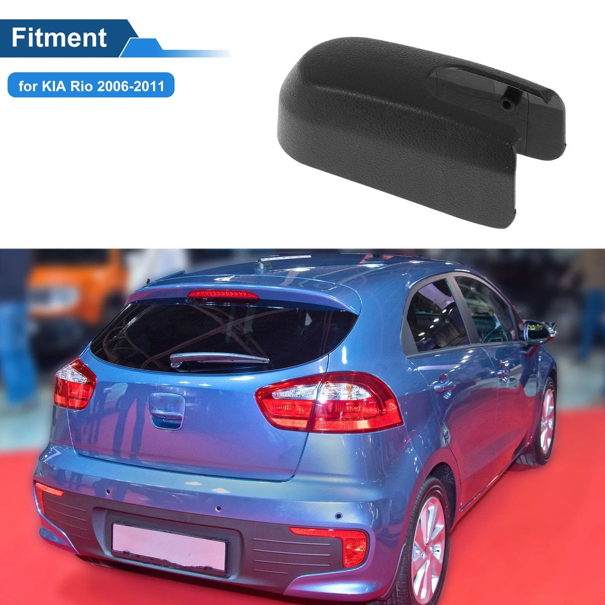 Rear Windshield Wiper Arm Nut Cover Cap for KIA Rio (2006–2011) No. 988122F000