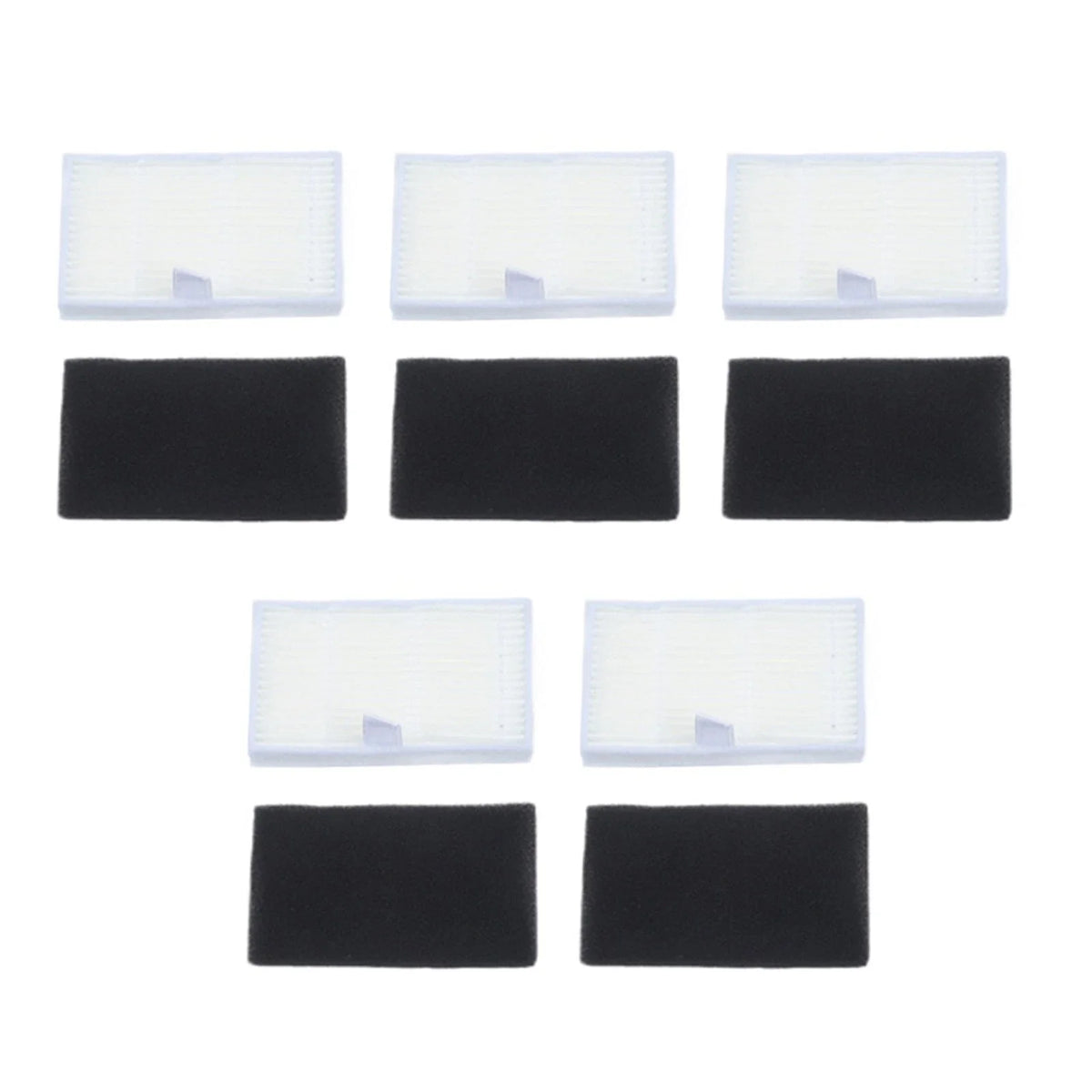 5 Piece Filter Pack for Cecotec Conga Y70 Robot Vacuum (HEPA)