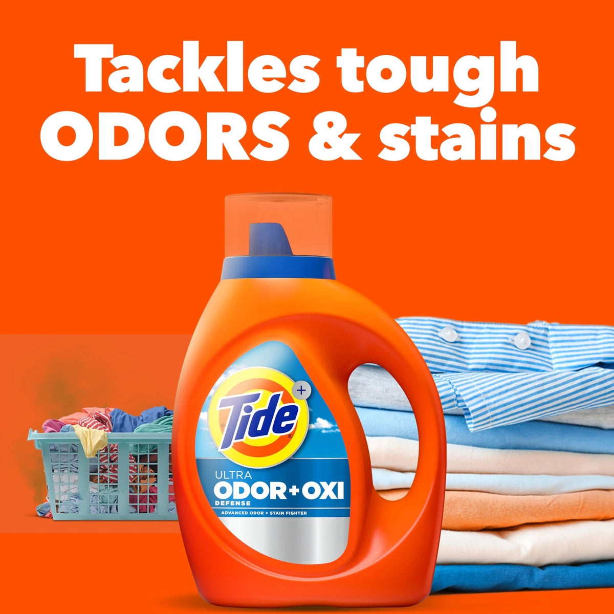 Tide Ultra Odor Defense Plus Oxi Liquid Laundry Detergent 132 Fl Oz
