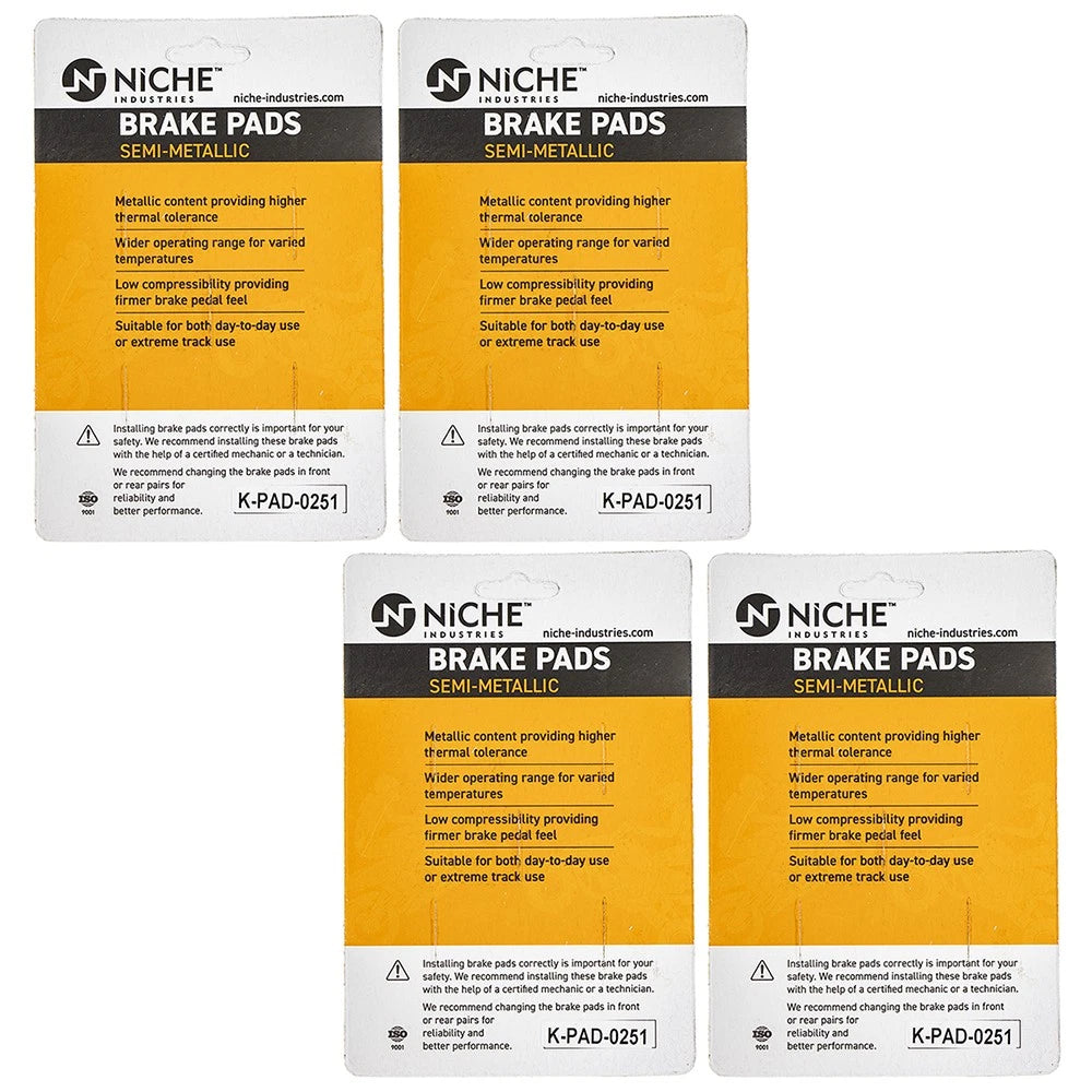 Brake Pad Set for Yamaha YZF R3 (2015–2023) 1WD-25805-00-00, 519-KPA2473D