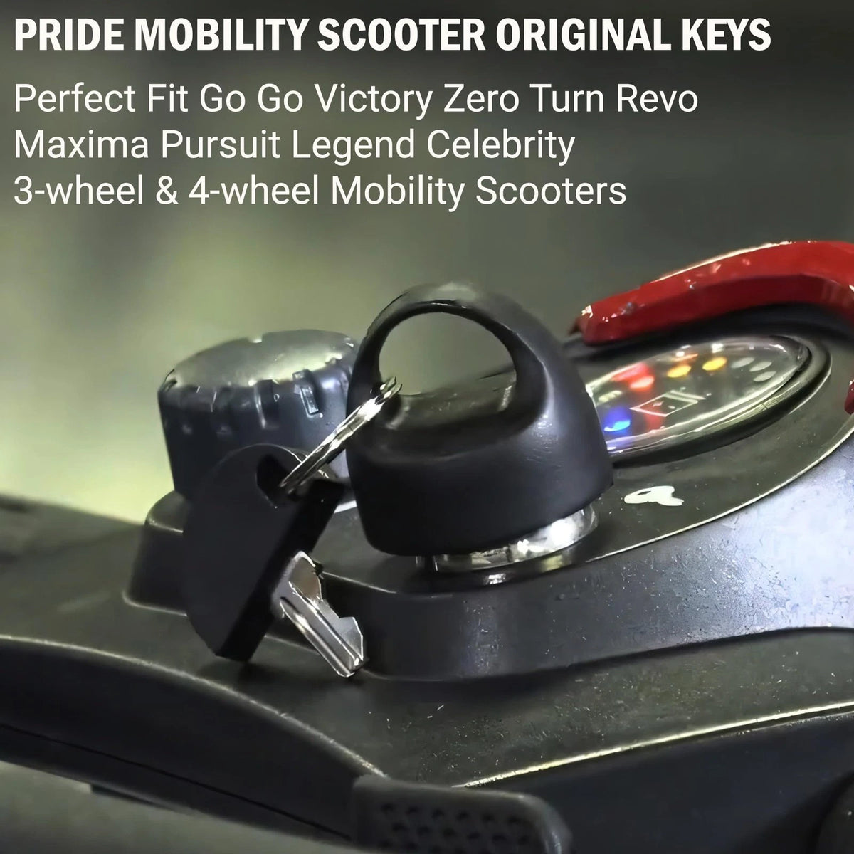 Set of 2 Replacement Keys for Pride Mobility Scooter