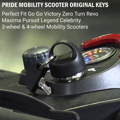 Set of 2 Replacement Keys for Pride Mobility Scooter