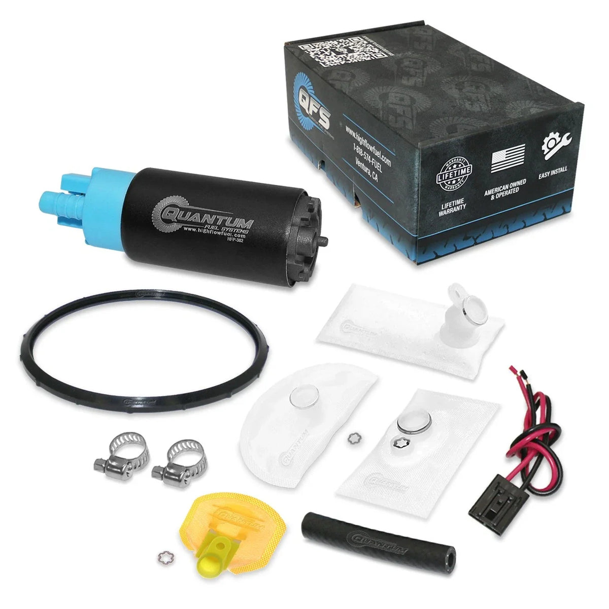 QFS Fuel Pump + Tank Gasket + Strainer for Yamaha MT-03 (2006–2011)