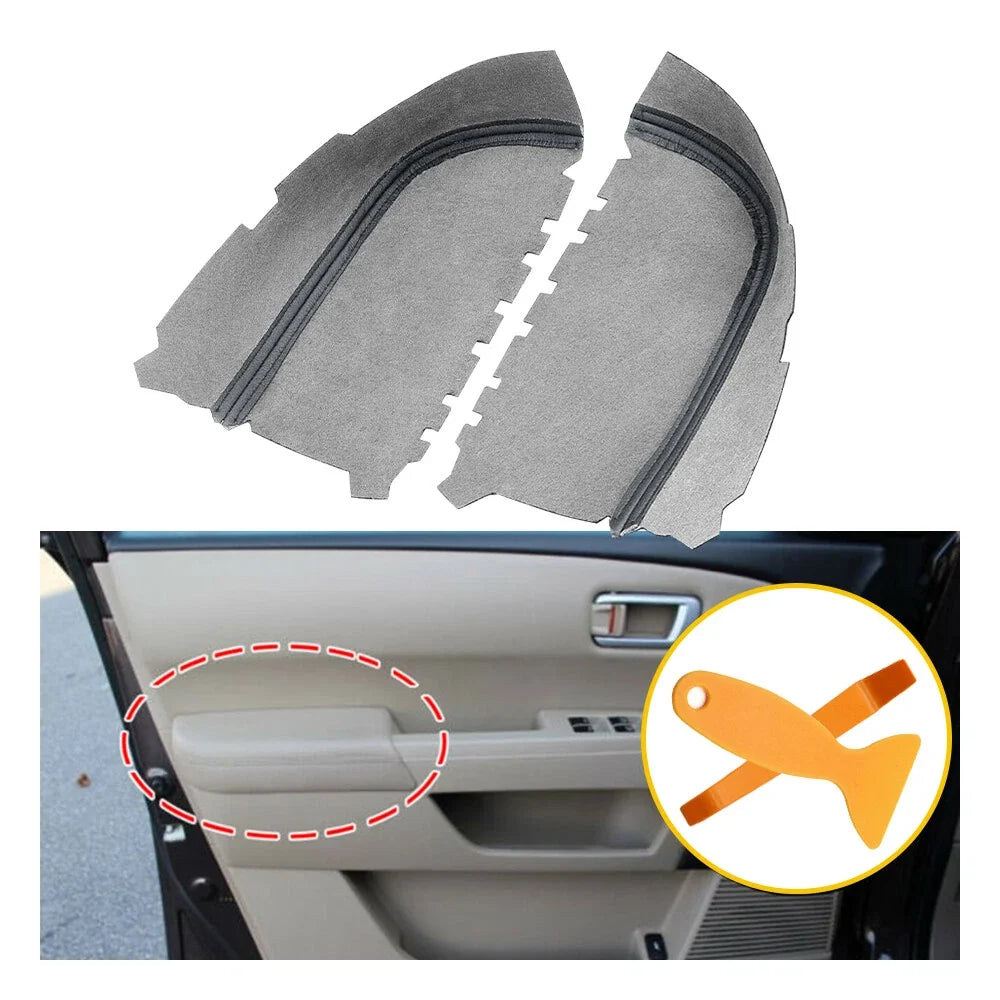 Front Door Panels Leather Armrest Cover Skin for Honda Pilot (2009–2015)