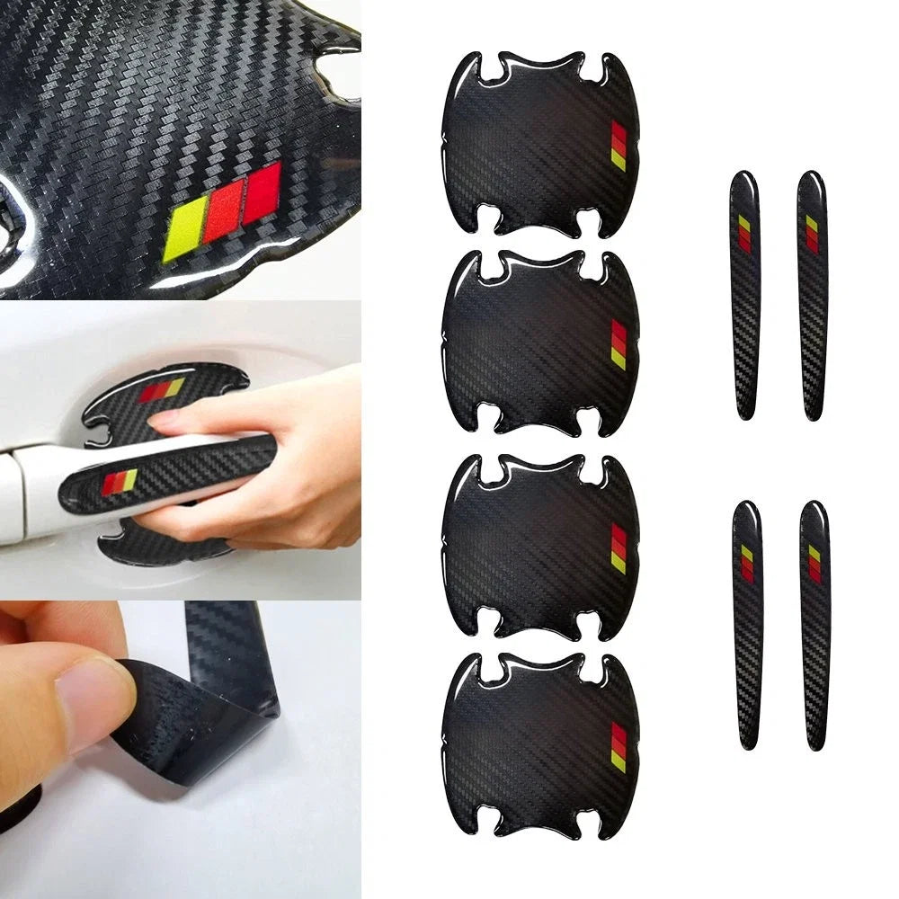 8PCS Door Handle Anti Scratch Protector Stickers for Car