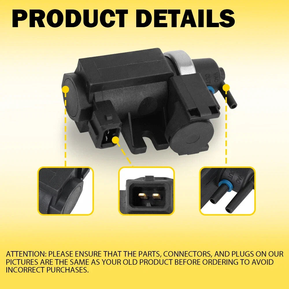 Turbocharger Boost Solenoid Valve for BMW 320i 328i 335i 428i 528i 535i 640i (2012–2019)