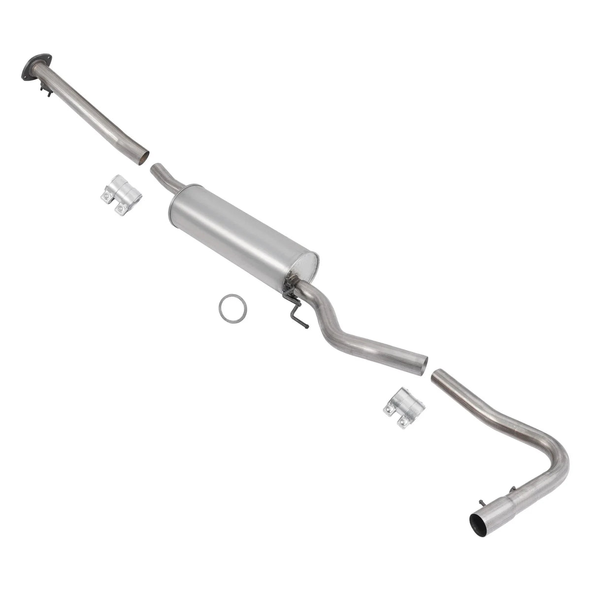 Exhaust System Middle Pipe Muffler Tail for Toyota Tacoma 2.7L 4WD (2000–2004)