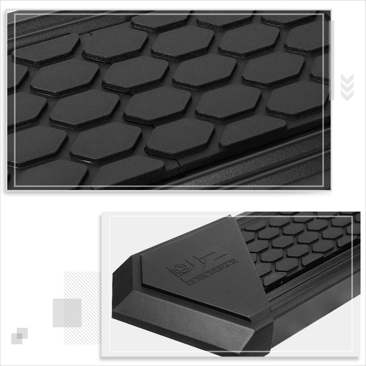 J2 8" Nerf Bar Running Board for Silverado/Sierra Crew Cab (2007–2019)