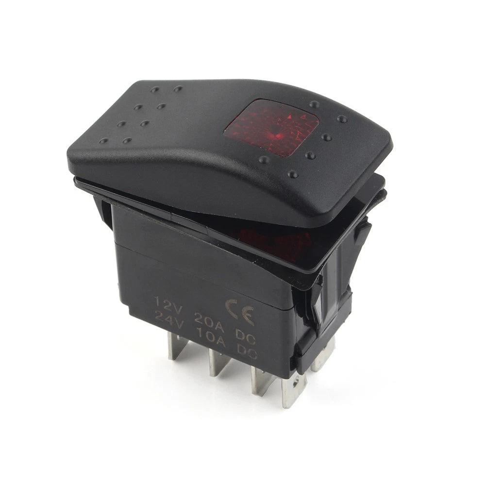 Rocker Start Stop Switch for Onan Cummins RV Generator (5 Pin Connect)