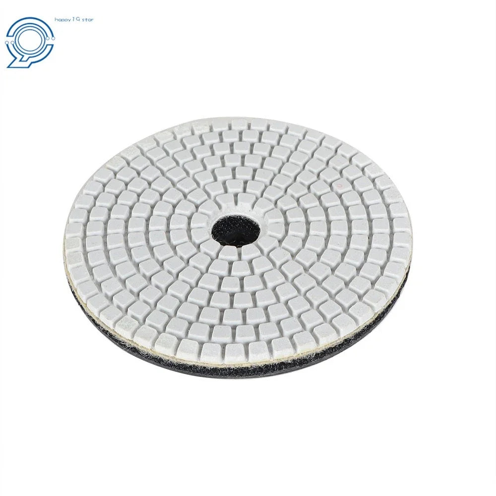 Set of 13 Diamond Polishing Pads 4 Inch 50-8000 Grit with Backer Pads