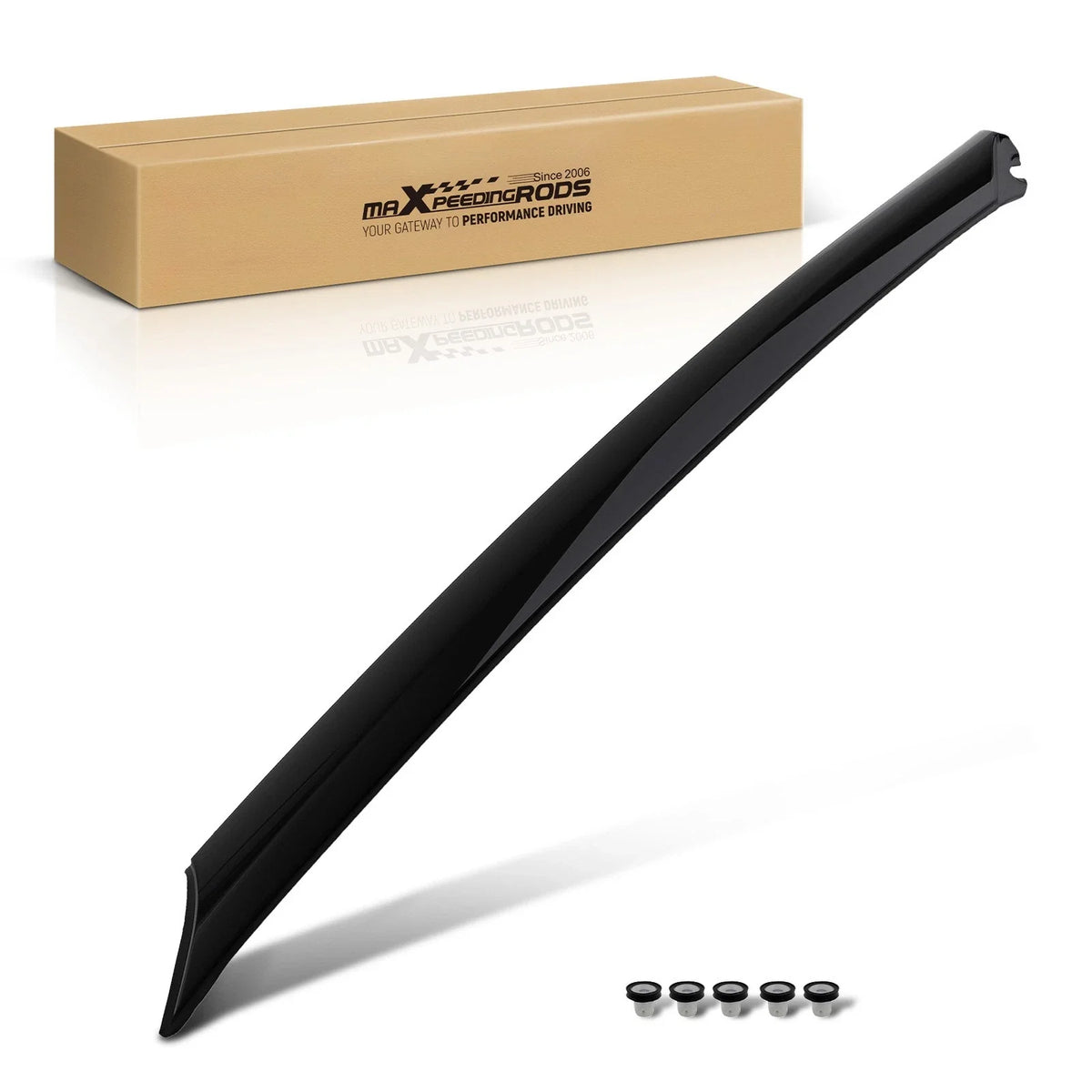 Right A-Pillar Molding Trim Windshield Black ABS for Nissan Maxima (2016–2023)