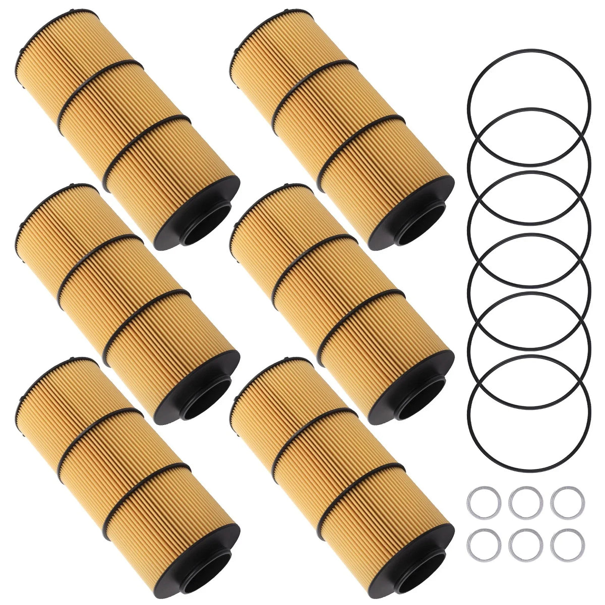 Oil Filter Element Kit for Detroit Diesel Western Star 6Pack (LF17800) 2010-2010