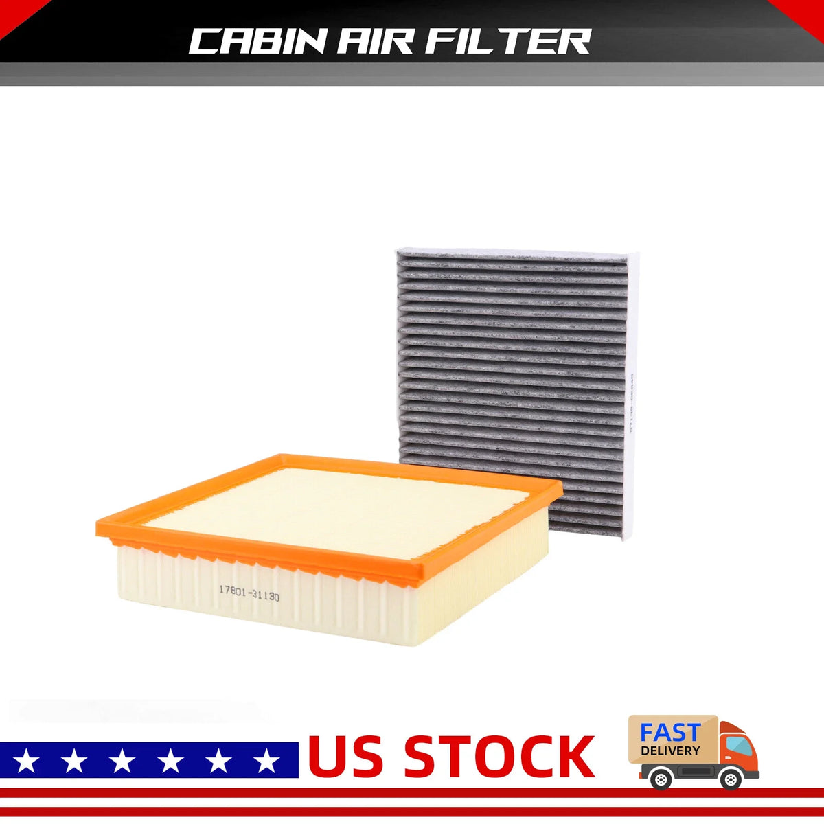 Combo Set Engine & Cabin Air Filter for Toyota Camry (2018–2022) V6 3.5L