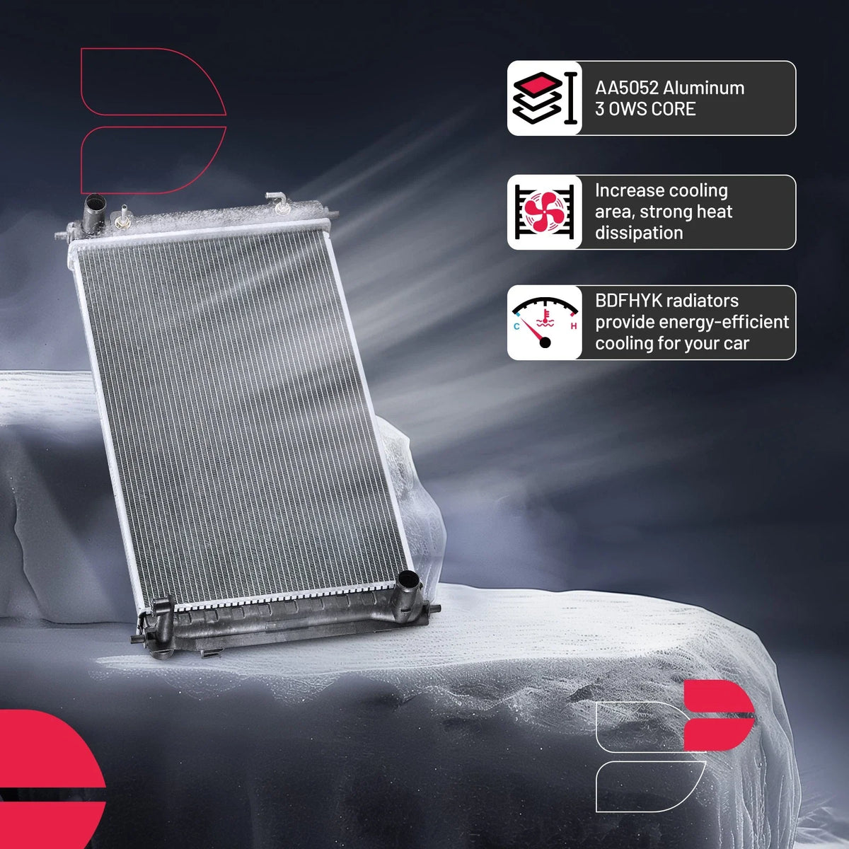 Aluminum Radiator for Nissan Altima (2007–2018) & Maxima (2009–2019)