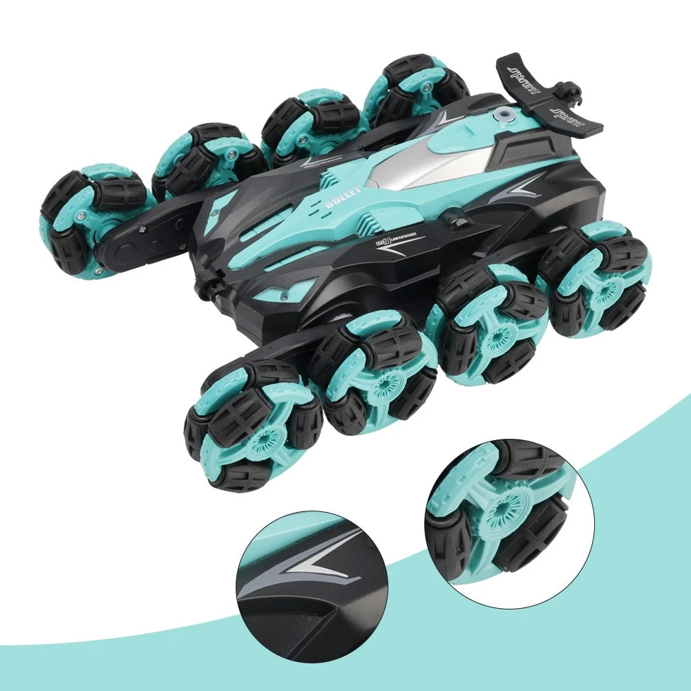 Cool 8 Wheels Hand Controlled RC Stunt Car Toys