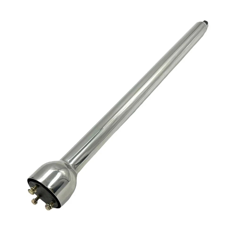 Polished Stainless Steel Steering Column with 3 Bolt Adapter for Universal (—)