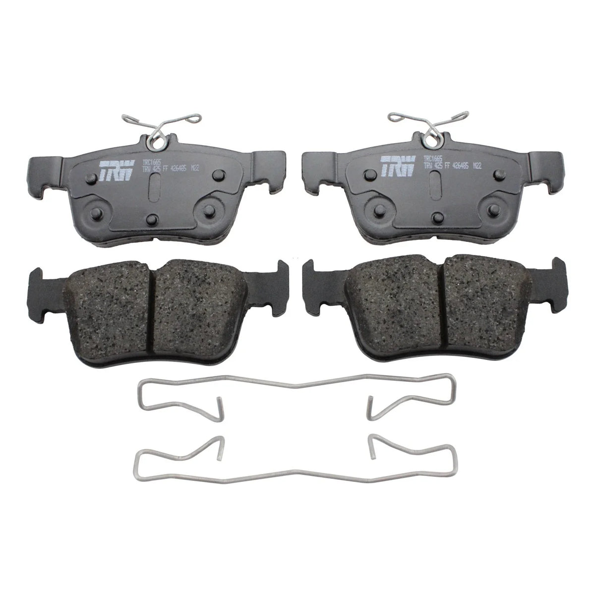 DuraGo Rear Rotors & TRW Pro Ceramic Disc Brake Pads Kit for Escape Fusion MKC MKZ (2013–2020)