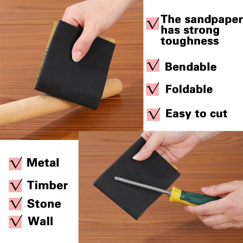 42Pcs Sandpaper for Automotive Use (9 x 3-2/3 Inch)