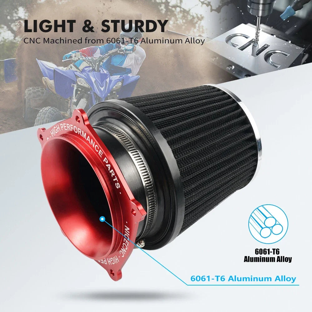 Air Intake Filter with Holder Adapter Kit for Yamaha YFZ450R/RSE (2009–2025)