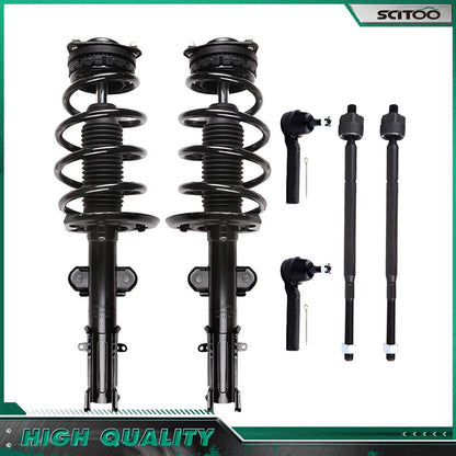 Set of 4 Front Struts Tie Rods Sway Bar for Dodge Grand Caravan Town & Country (2008–2018)