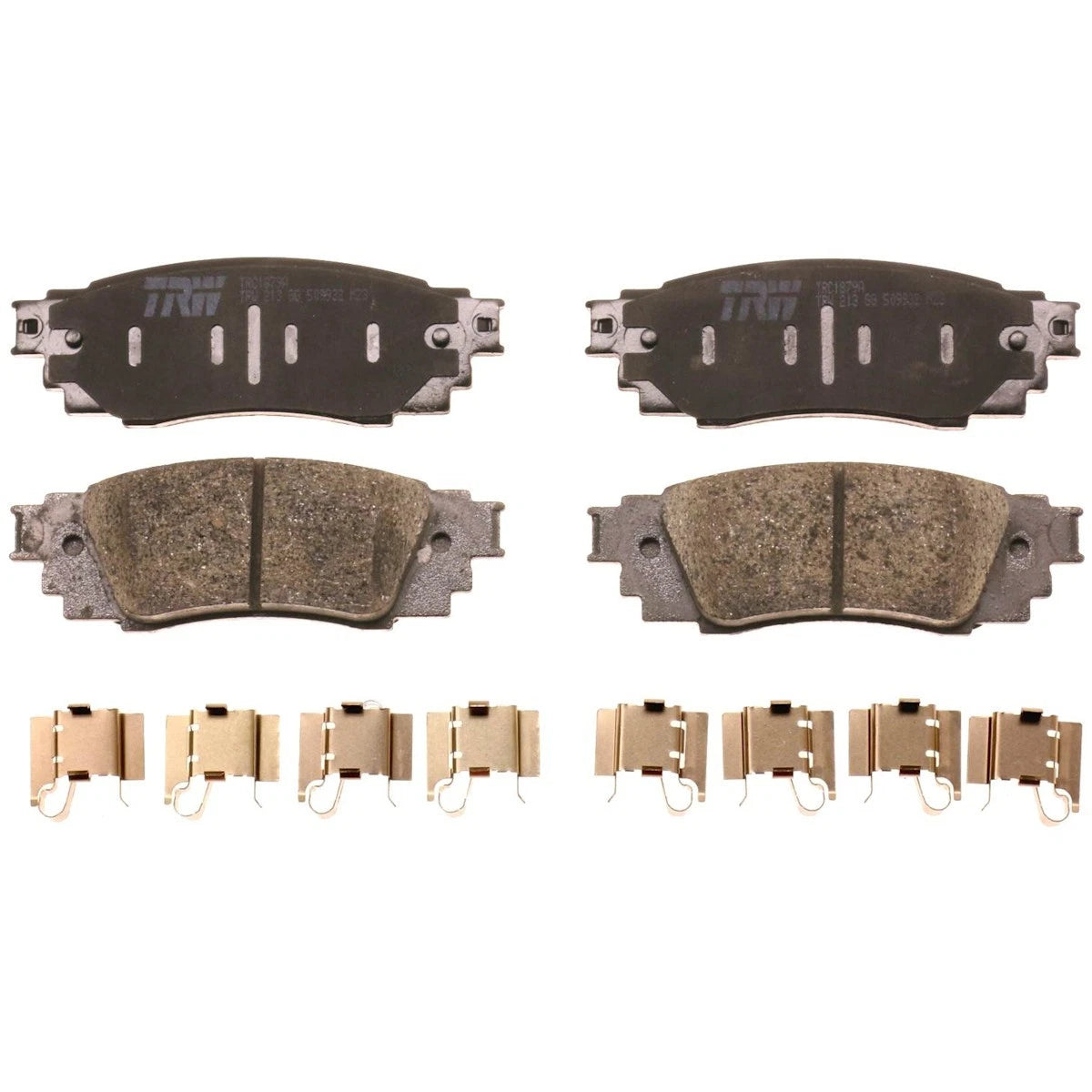 2X Brake Pad Set Rear for Toyota Camry, Lexus ES250, ES350 (2018–2023) - TRC1879A, 044660E070