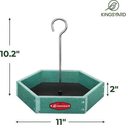 Durable Recycled Platform Bird Feeder for All Wild Birds