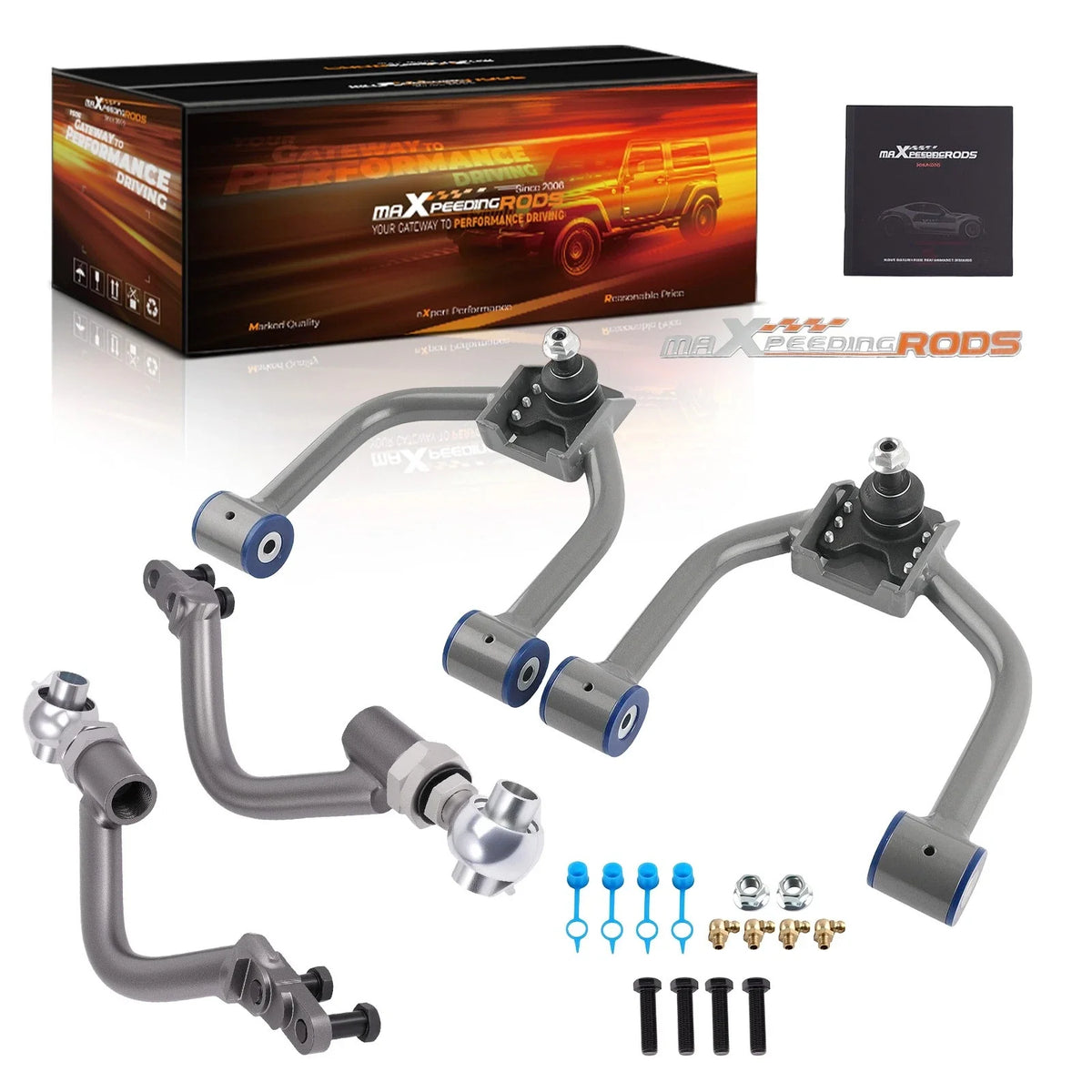 Set of 2 Front Upper Camber Arms + Lower Tension Rods for Lexus IS300 (2001–2005)
