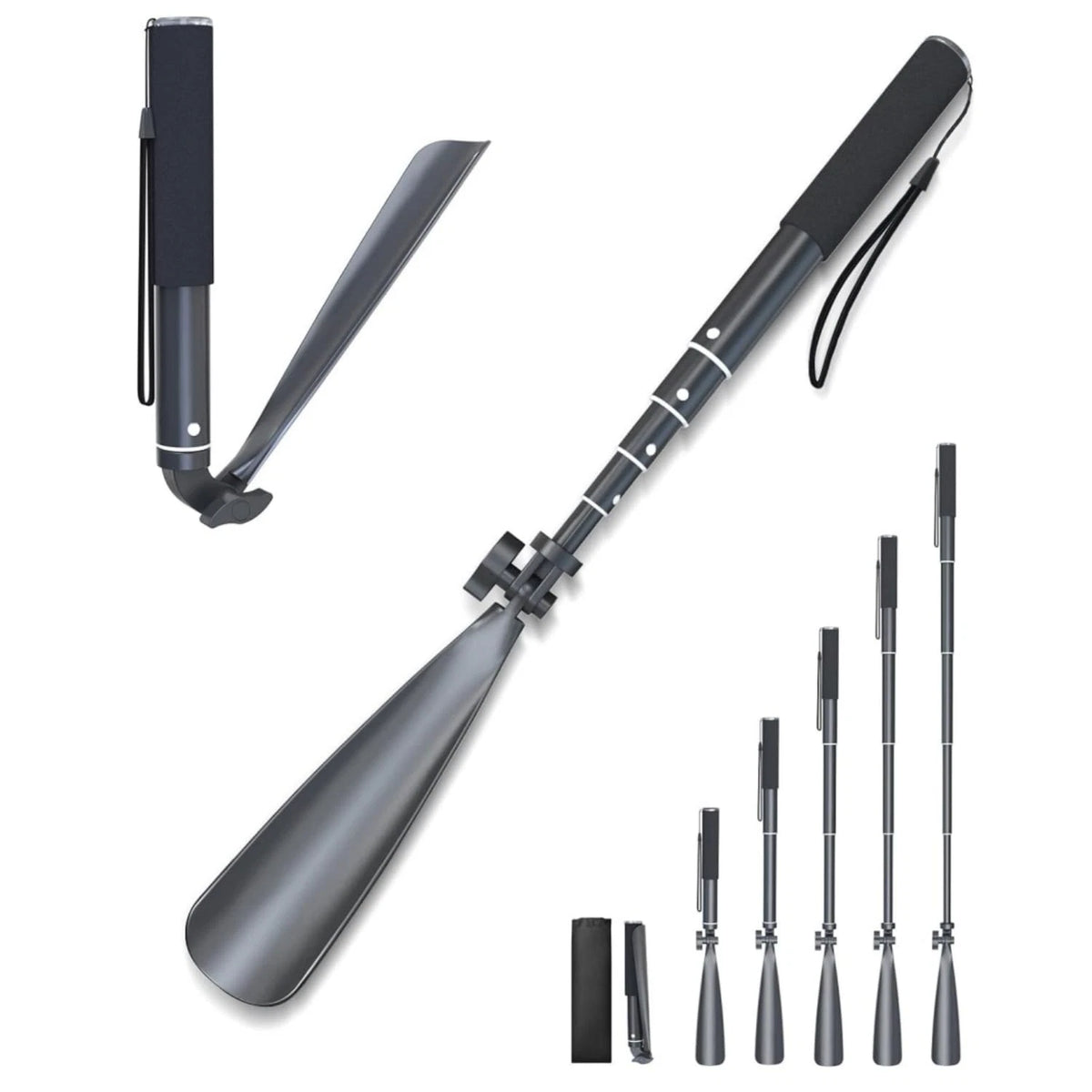 15"-39" Telescopic Shoe Horn for Easy Footwear Access