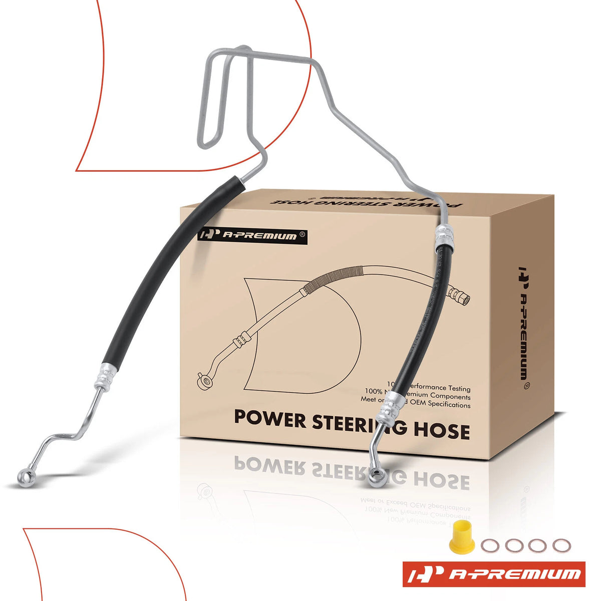 Power Steering Pressure Hose Assembly for Volkswagen Beetle (1998–2004) 1C0422893AB, 3402415