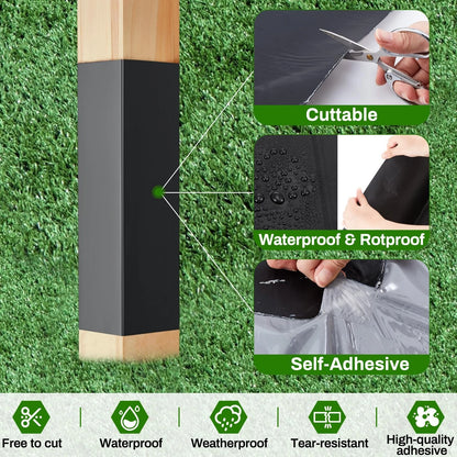 17 x 13 Inch Fence Post Protector for 4 x 4 Wood Fence Posts