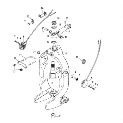 Power Tilt Trim Sender Kit for MerCruiser MC-I R MR Alpha One Gen II Bravo 1 2 3