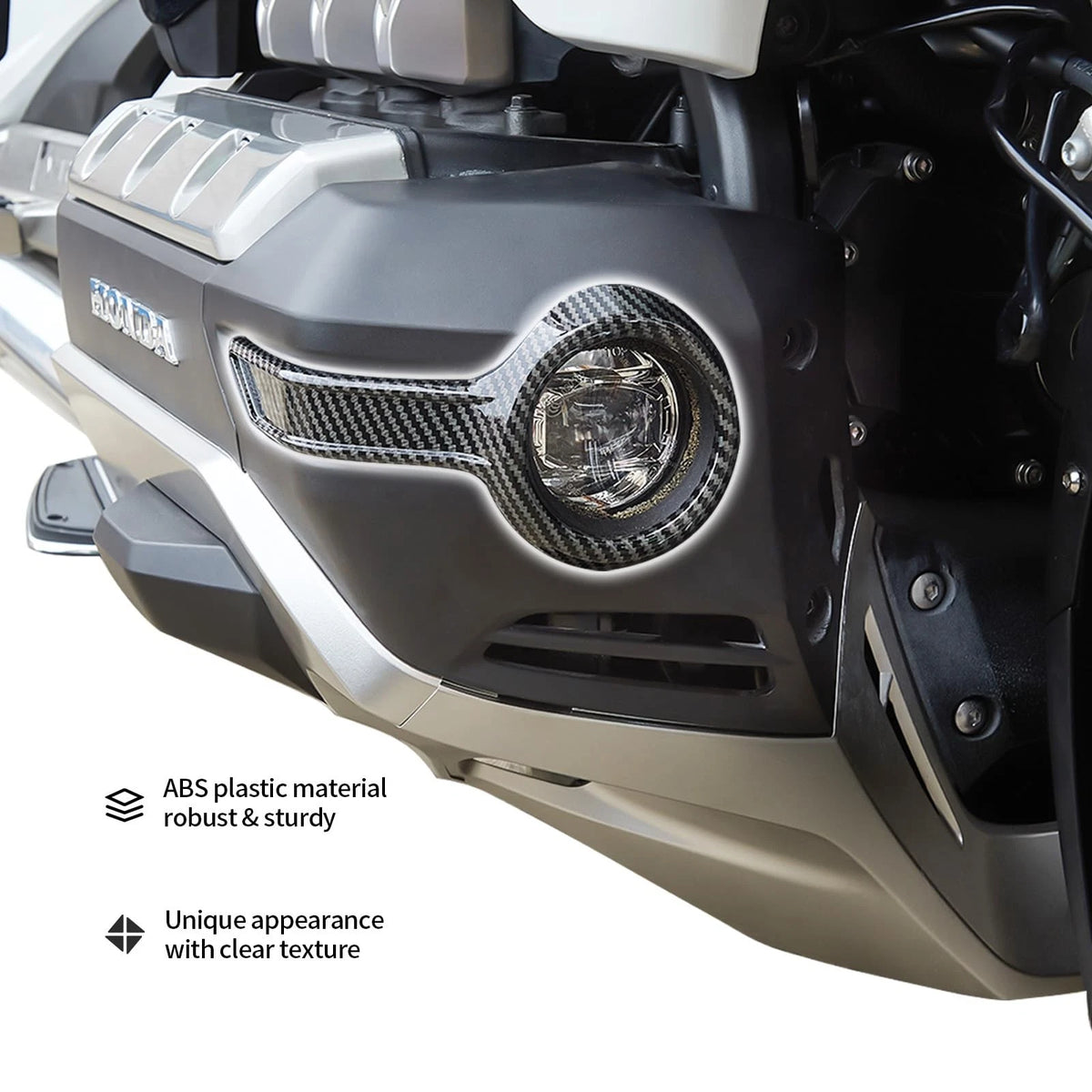 Fog Lamp Trim Rings for Goldwing GL1800 (2001–2010) - Carbon Fiber