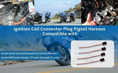 4X Coil Pack Connector Clips for Honda CBR600F4i CBR600RR CBR929 CBR954 R1 R6 GSX